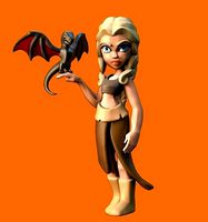 Daenerys chibi for 3dprint | 3D