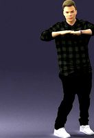 Teen in a checked shirt 0209 3D Print Ready | 3D