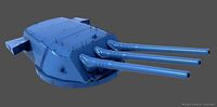 Yamato Type94 main turret | 3D