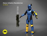 Paz Vizla Heavy Infantry Mandalorian Bundle | 3D