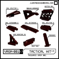 VRGM 001 Tactical Kit for Oculus Vive Odyssey WMR | 3D