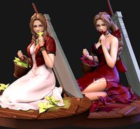 Final Fantasy 7 Remake - Aerith Version 1  and 2 | 3D