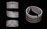 Egyptian Maat Wings Ring | 3D
