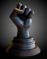 Black Lives Matter Fist and Stand | 3D