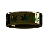 Weed Leaf Ring Pot marijuana | 3D