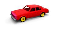 Diecast shell and wheels Oldsmobile Cutlass Scale 1 to 43 | 3D
