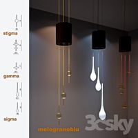 Lamp Tube hudra pendant