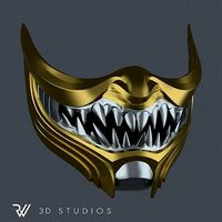 MK11 Scorpion Mask V8 - STL File | 3D