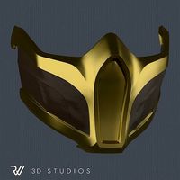 MK11 Scorpion Mask V7 - STL File | 3D
