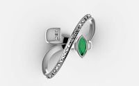 ring diamonds marquise | 3D