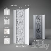 Inlaid cornice