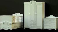 MDF BABY BEDROOM FURNITURE SET