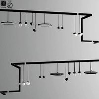Ceiling Track Light Set 02