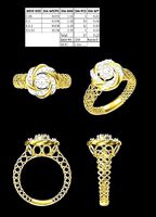 Jali Work Antiq Ring | 3D