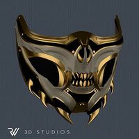 MK11 Aftermath Scorpion Mask V2 - STL File | 3D