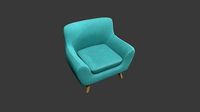 Teal Armchair