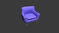 Purple Armchair