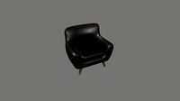 Black Leather Armchair