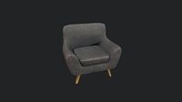 Dark Grey Armchair