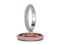 3 ROW DIAMOND WEDDING BAND 3dmodel | 3D