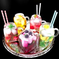 Fruit and alcoholic cocktails