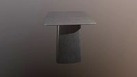steel side table