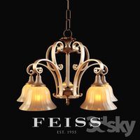 Chandelier Feiss F2421 / 5FG / BRB
