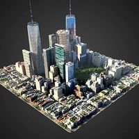 Realistic Square city S1