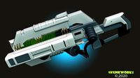 Railgun Rifle HighPoly 3DPrint | 3D
