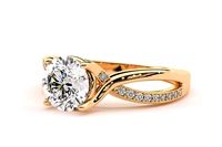 Fusion Twist Engagement Ring - 1 Carat | 3D