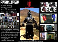 Mandalorian Boba Fett full armor STL file for 3d print