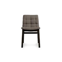 Wicket Tufted Upholstered Side Chair in Brown