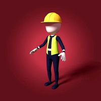 Cartoon Man - Stickman