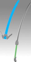 Blazblu jin kisaragi frostbite cosplay weapon | 3D