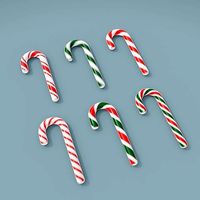 3D Asset - Christmas candy cane set