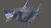 Leviathan 3D Model Normal Poly