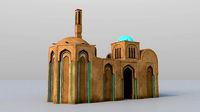 3 Level LOD ancient Eastern Building