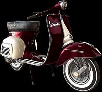 Low-poly Vespa scooter