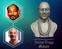 Snoop Dogg 3D sculpture Ready to 3D print  | 3D
