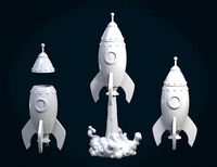 Cartoon Rocket | 3D