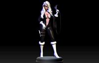 Black Cat Undressing | 3D