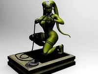 Oola slave crouching | 3D