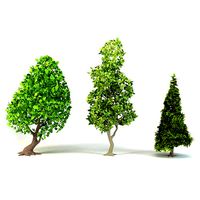 Cartoon Tree Pack Low-poly 3D model