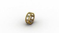 Lumpy Flowers Ring | 3D
