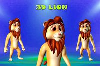 3D Humanoid Lion Character