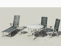 sunbed and stulki for swimming pools