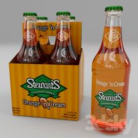 gas water Stewarts orange soda