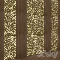 Travertine. Tile. Carving.