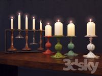 Candle Holder Barock Chic 16cm Assorted and Candle Holder Antico Cinque