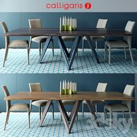 Calligaris table CARTESIO Table_ANÄIS Chair